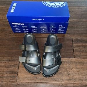 Dark Gray Birkenstock Arizona Sandal - size 35
